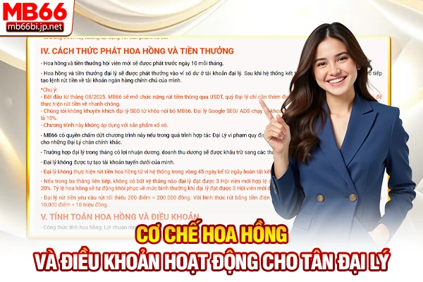 Đăng Ký Đại Lý MB66 | Kiếm Tiền Tỷ Hoa Hồng 60% Ngay 4 Cơ chế hoa hồng và điều khoản hoạt động cho tân đại lý