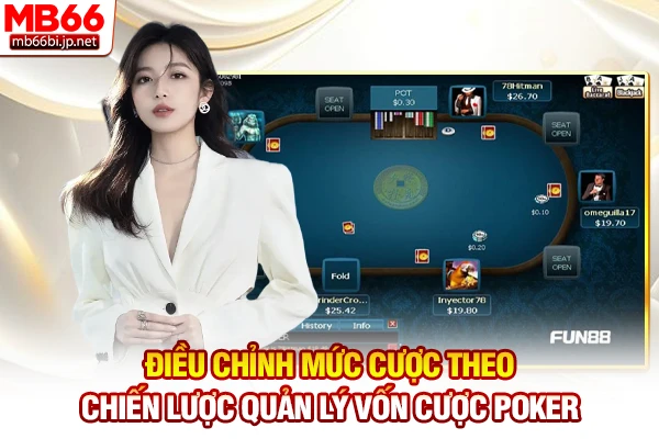 Chiến Lược Quản Lý Vốn Cược Poker - Chiến Lược Bankroll 24h 4 Điều chỉnh mức cược theo chiến lược quản lý vốn cược Poker
